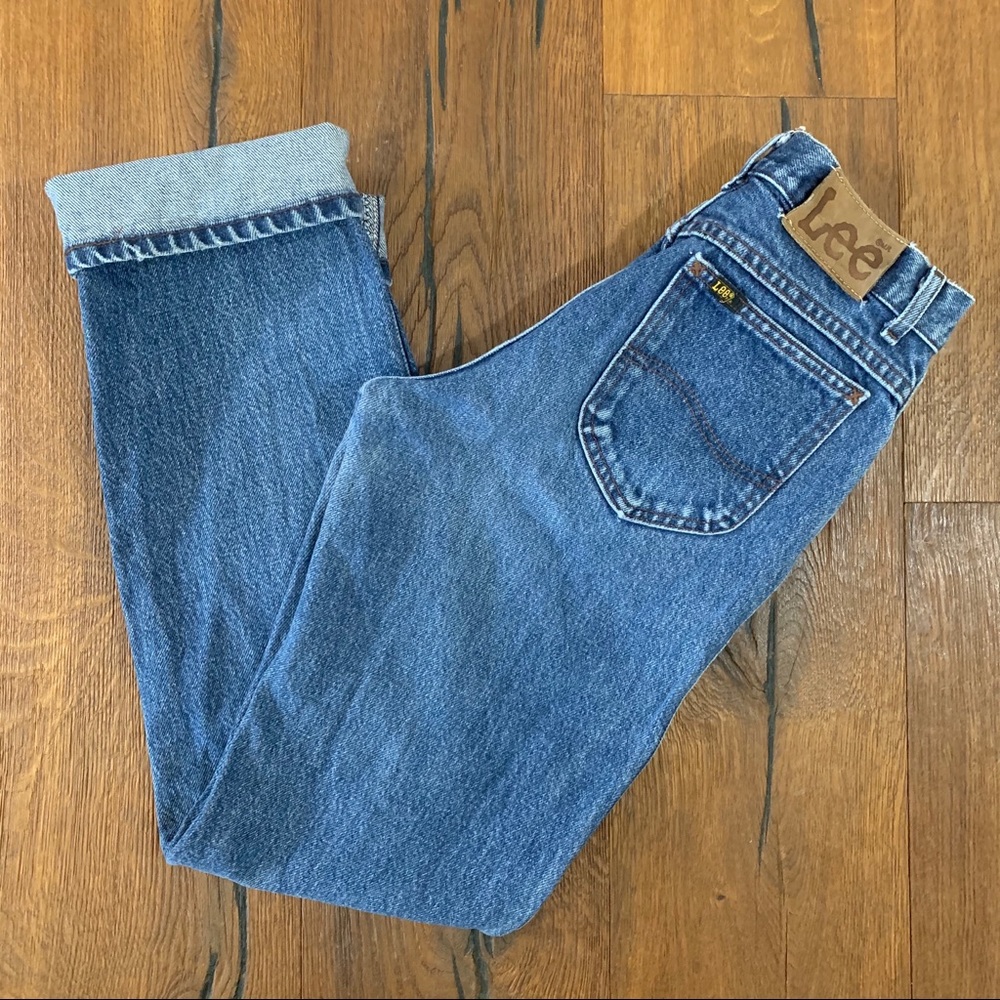 Vintage Denim Lee Jeans Straight Fit Blue Move